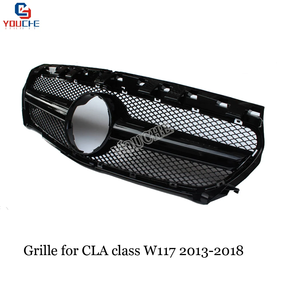 Решетка переднего бампера W117 GT/Diamond/AMG для Mercedes CLA Class CLA180 CLA200 CLA45 AMG 2013 2018|Гоночные