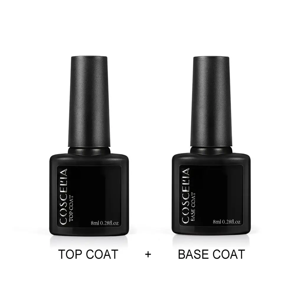 COSCELIA Topcoat Basecoat набор гель для маникюра все Укрепляющий с рисунком цветения