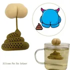 Новый продукт, ситечко для заваривания какашек, набор для слива чая, силиконовое ситечко для чая, табурет для слива чая сито аксессуары