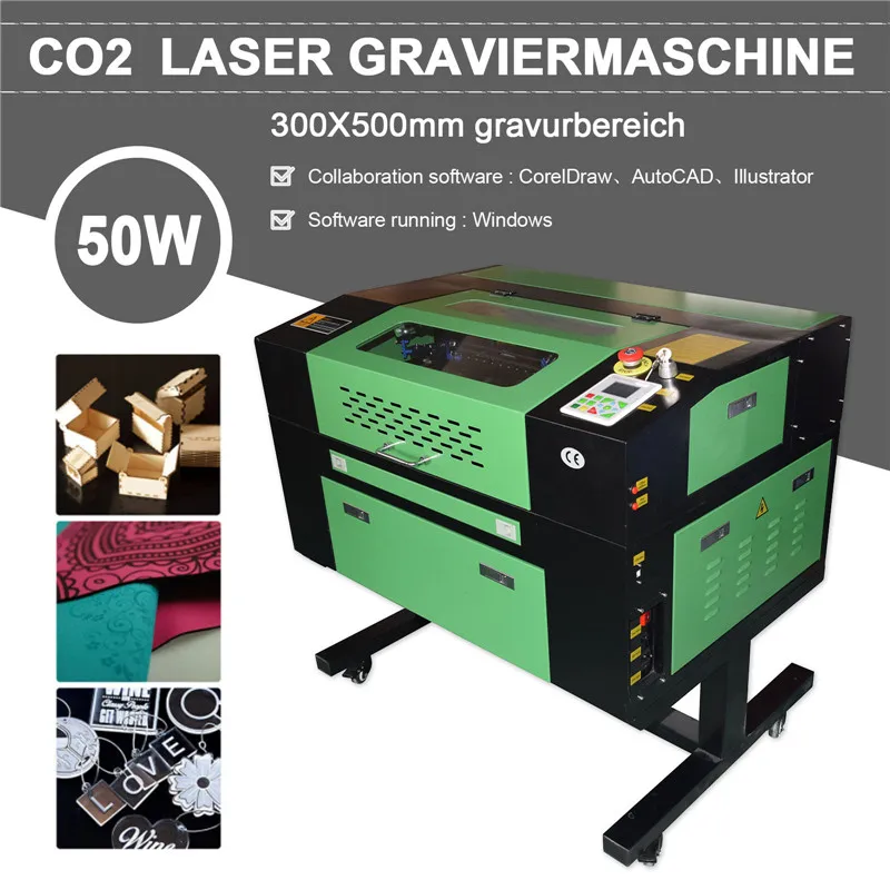 50 Вт WR3050 co2 лазерный гравировальный станок 220 В резак DIY CNC режущий | Инструменты