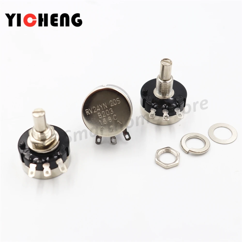 2 шт. RV24YN20S одноповоротный потенциометр из углеродной пленки вращающийся