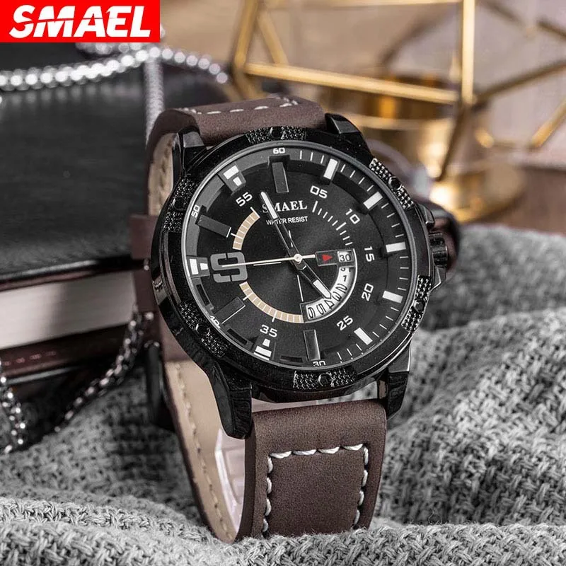 

New Watch Outdoor Sports Quartz Watch Waterproof Calendar Leather Multifunctional Men's Watch luxury