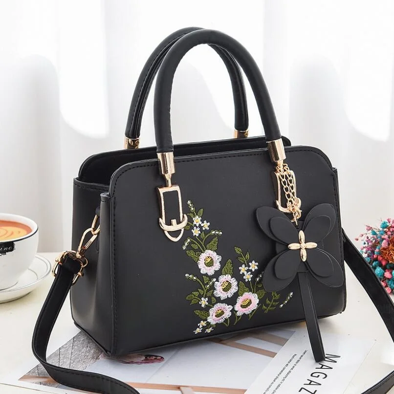 

Small fresh embroidered small square bag 2020 new fashion women handbag casual one-shoulder bags diagonal female bag women A306#