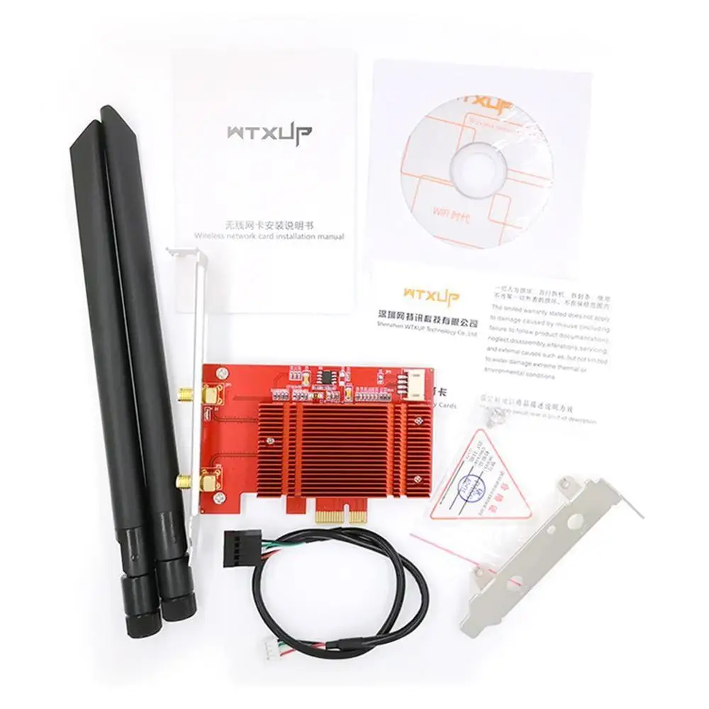 Двухдиапазонный 2974 Мбит/с Wifi 6 Intel AX200 PCIe беспроводной адаптер 2 4G/5Ghz 802.11ac/ax Bluetooth 5 0