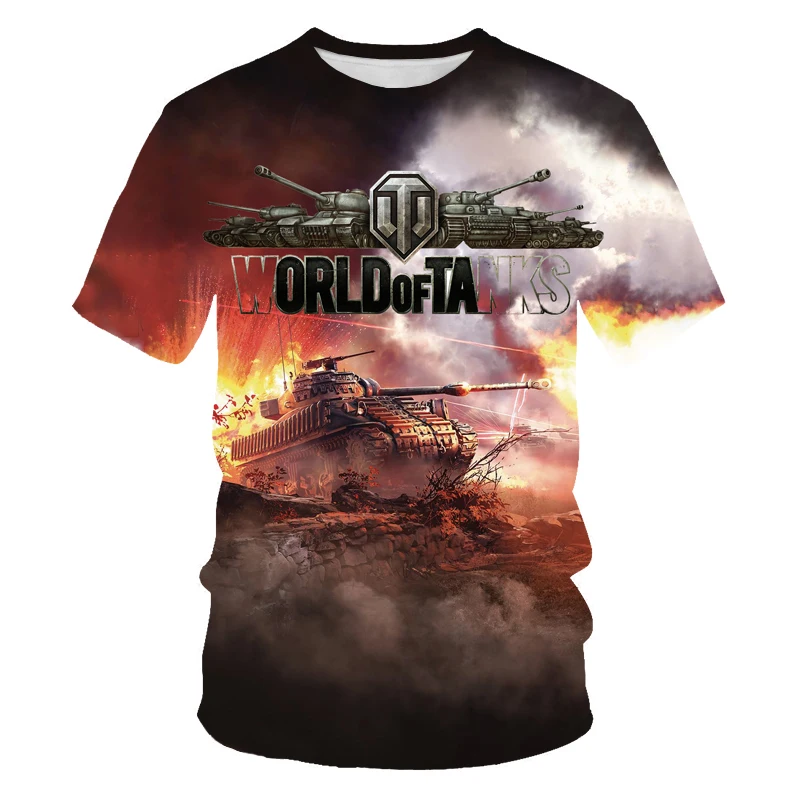 

Rhinoceros series 3D printing men's short-sleeved T-shirt fashion summer new O-neck casual men's oversized T-shirt for men