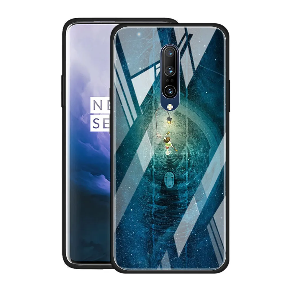 anime totoro ghibli art tempered glass cover for oneplus 9 r 8t 8 nord z 7 7t pro 5g silicone phone case coque shell free global shipping
