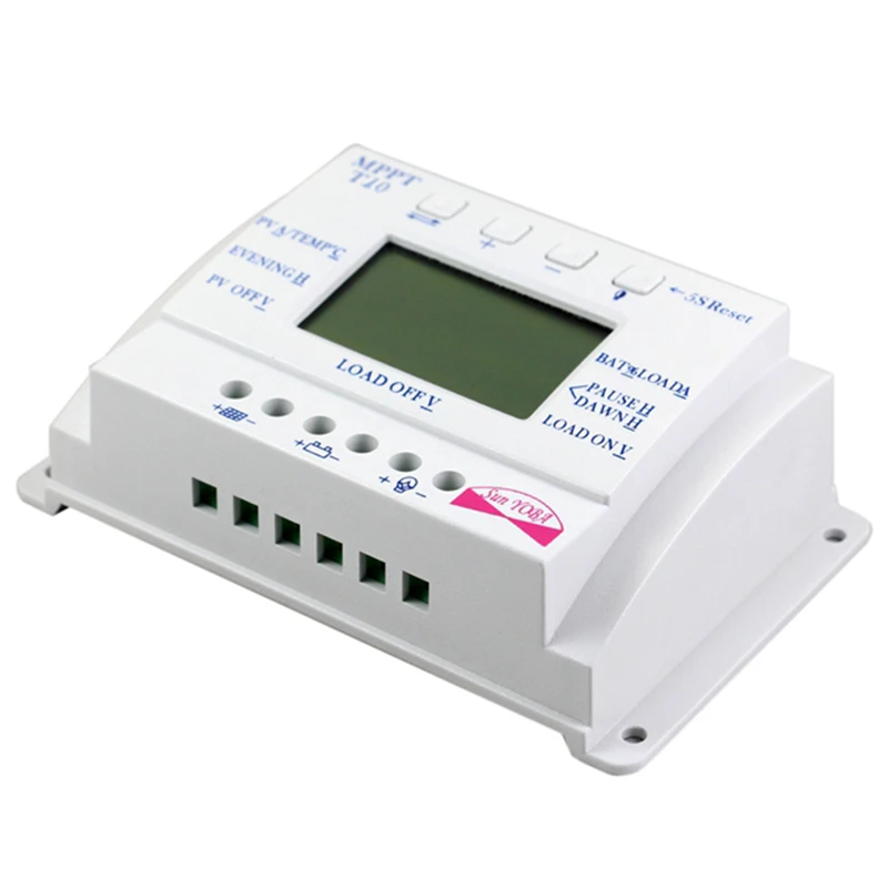 Контроллер солнечного заряда 10A MPPT T10A 12V 24V для макс. 48V вход с нагрузкой двойной таймер управления солнечный регулятор для уличного освещения