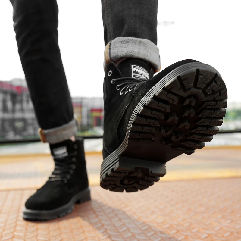 Мужские кожаные ботинки Martin Повседневная Военная Тактическая обувь