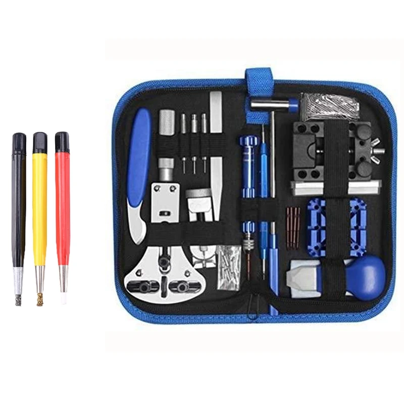 

Комплект из 3 предметов, для удаления ржавчины кисть Стекло волокно для заполнения полостей/латунь и 185 шт. часы Батарея замены товара Часы д...