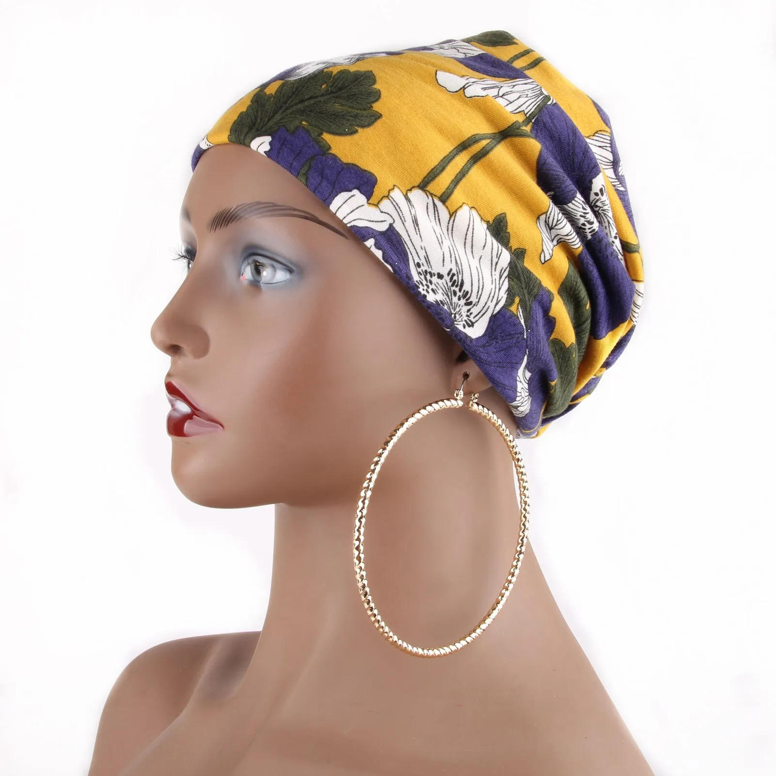 

Extra Large Gold Hoop Earrings 4inch 100mm Pattern Hoops Hip Hop Jewelry for Women
