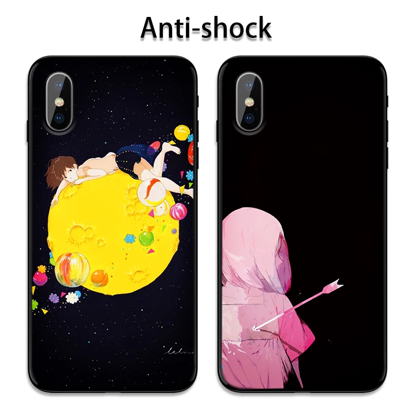 Matte silicone phone case for Huawei Honor 8X 8 Lite 8C View 20 Note 9X 10 Pro Black anime star TPU Back Protect Cover capa | Мобильные