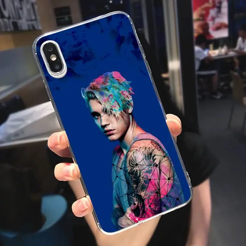

Fashion singer Justin Bieber Phone Case Transparent for iPhone 6 7 8 11 12 s mini pro X XS XR MAX Plus