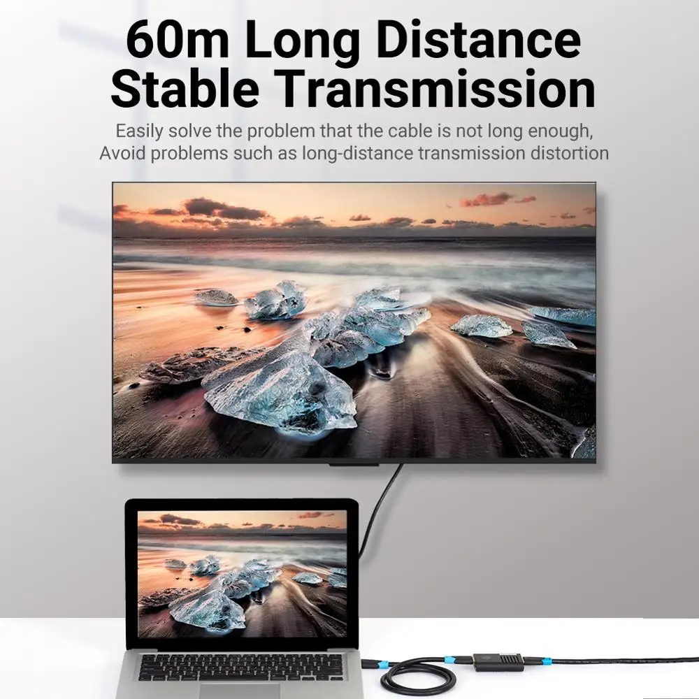 VENTION HDMI удлинитель Ретранслятор до 10 м 60 усилитель сигнала активный 1080P Женский HDCP