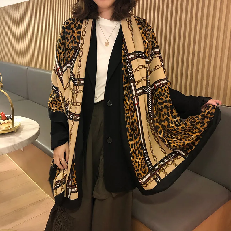 Женская обувь с принтом шарф Цепи Шарфы принтами для девочек коричневое