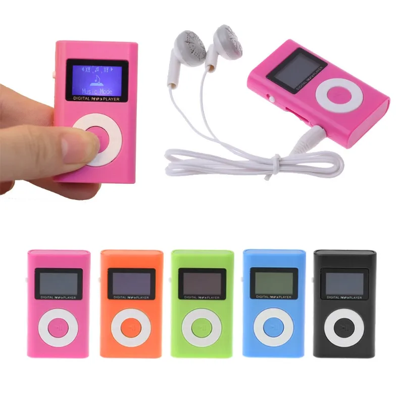 Мини Цифровой музыкальный MP3 плеер с ЖК экраном спортивный дорожный товар