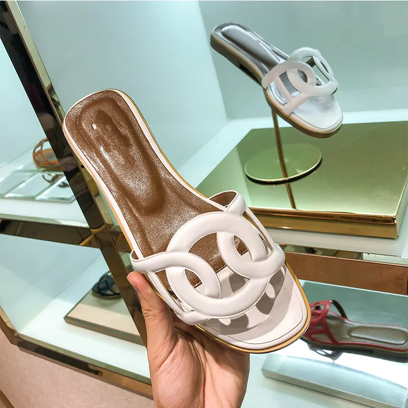 2020 женские летние пляжные праздничные тапочки простые и универсальные сандалии