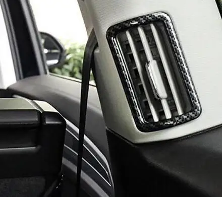 

Наклейка из углеродного волокна для Volkswagen VW Atlas Teramont 2017-2019, Крышка вентиляционного отверстия кондиционера, наклейка на выход переменного то...