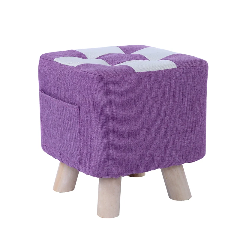 Скандинавская мебель обувь из цельного дерева скамейка Простой низкий табурет