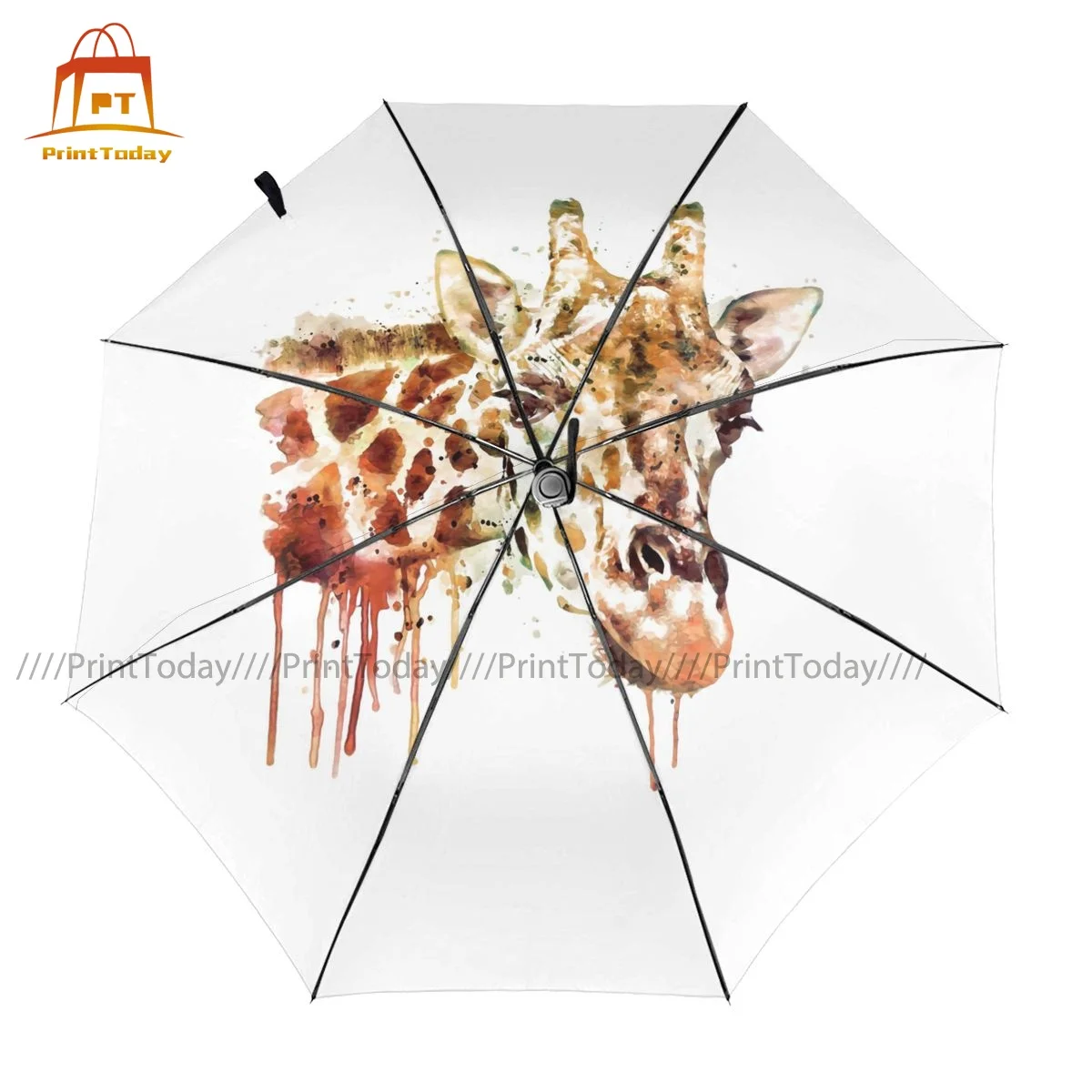 

Giraffe Umbrella Anti UV Auto Umbrella Stylish Print Portable Car Umbrella