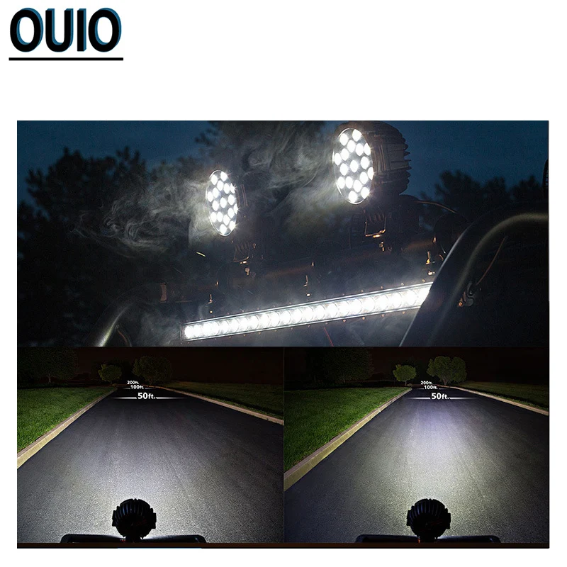 51 Вт 7 дюймов внедорожный светодиодный рабочий светильник бар пятно луча с