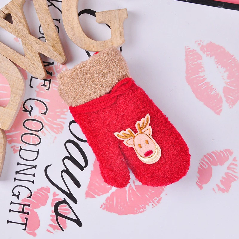 

Winter Gloves Children's Outdoor Keep Warm Cartoon Mittens Casual Windproof Winter Gloves For Children Christmas Gifts