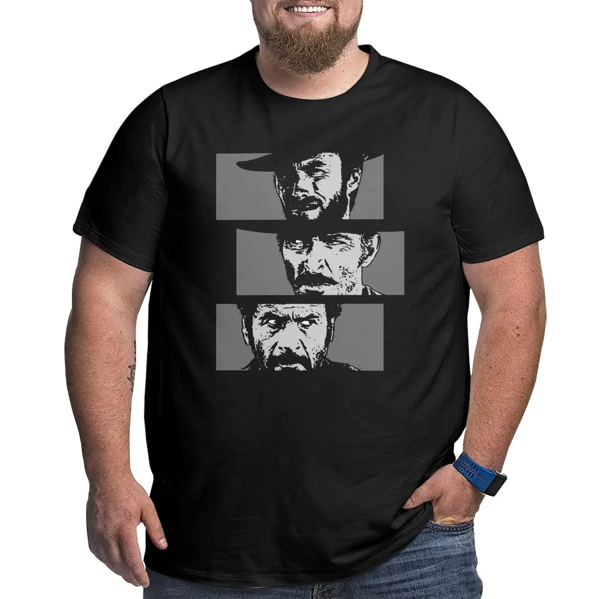 Хорошие плохие и уродливые футболки для мужчин ковбойская футболка из чистого