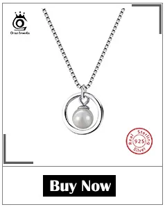 ORSA JEWELS 925 пробы серебряные женские ожерелья и подвески из пресноводного жемчуга уникальный кулон Русалочка Модные женские ювелирные изделия PSN48