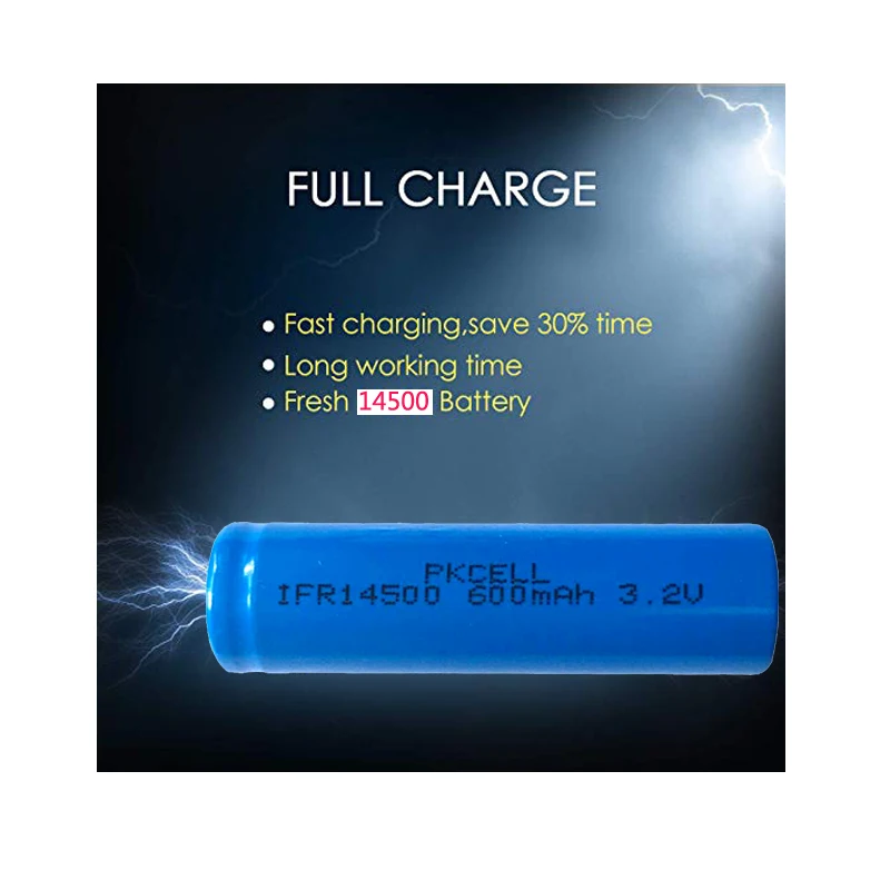 10 шт. PKCELL AA батарея 3 2 v IFR 14500 lifepo4 перезаряжаемые батареи с плоским верхом для