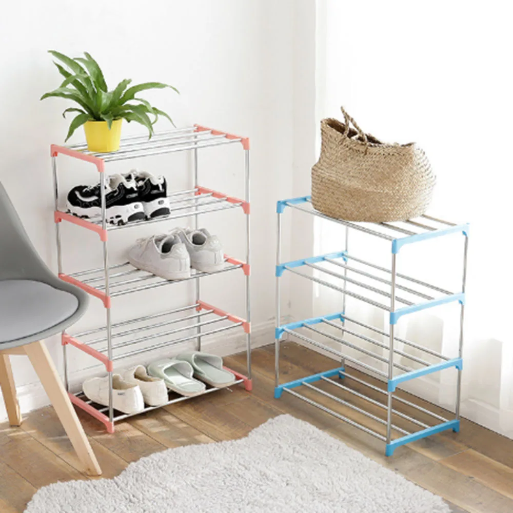 

Stainless Simple Multi Layer Shoe Rack Easy Assemble Storage Shoe Cabinet Shoe Rack Hanger Home Organizer Accessories