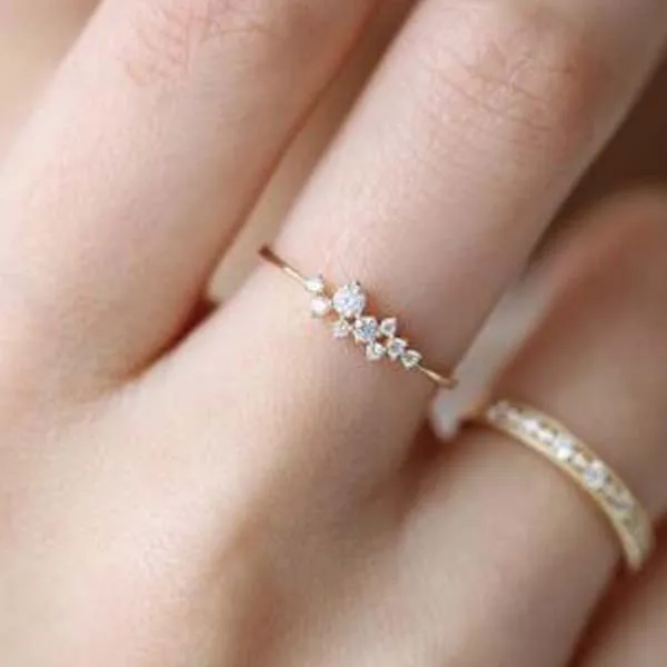 Обручальные кольца из нержавеющей стали для женщин серебро розовое золото 2019