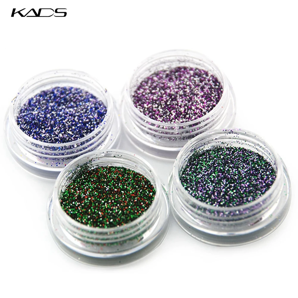 KADS Nail Glitter Dust Powder Art Manicure Decoration Glitters Nails Pigment Flake Chrome Shining DIY | Красота и здоровье