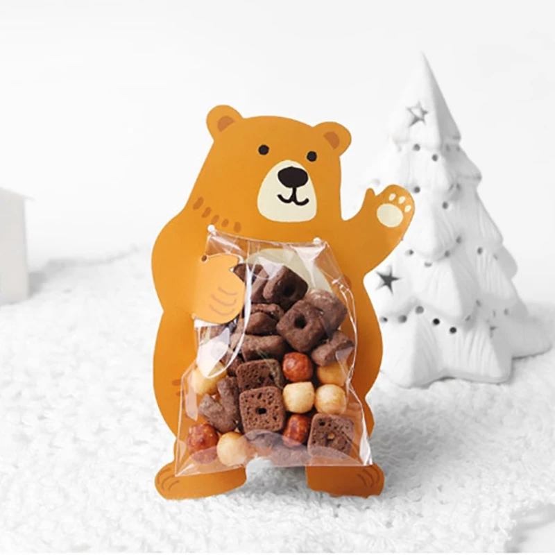 10 шт./лот сумки для конфет пасхальные милые пакеты печенья подарочные