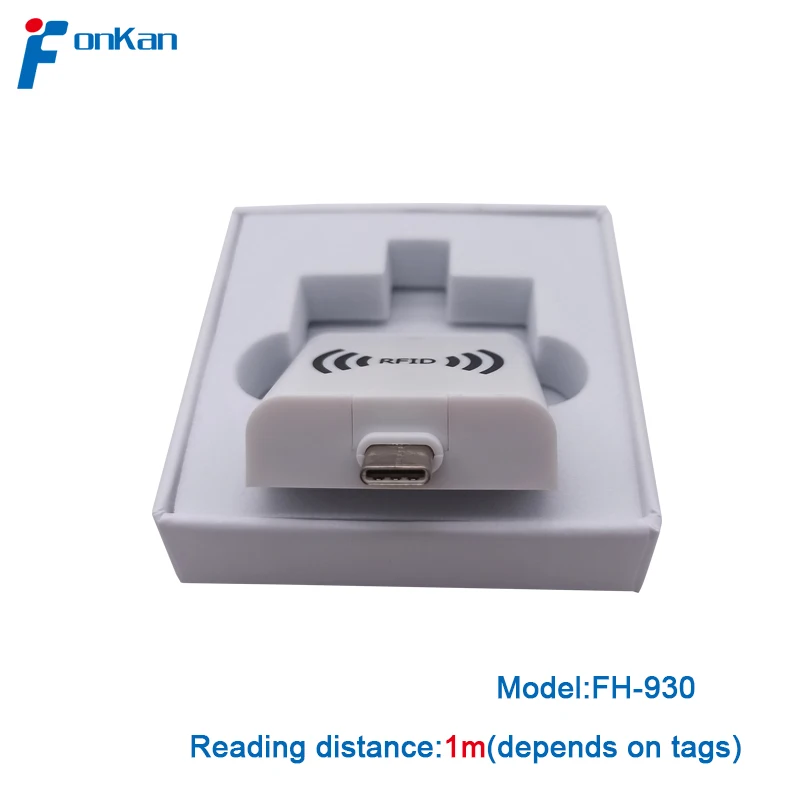 Компактный считыватель UHF RFID записывающее устройство OTG с интерфейсом Android Type-c