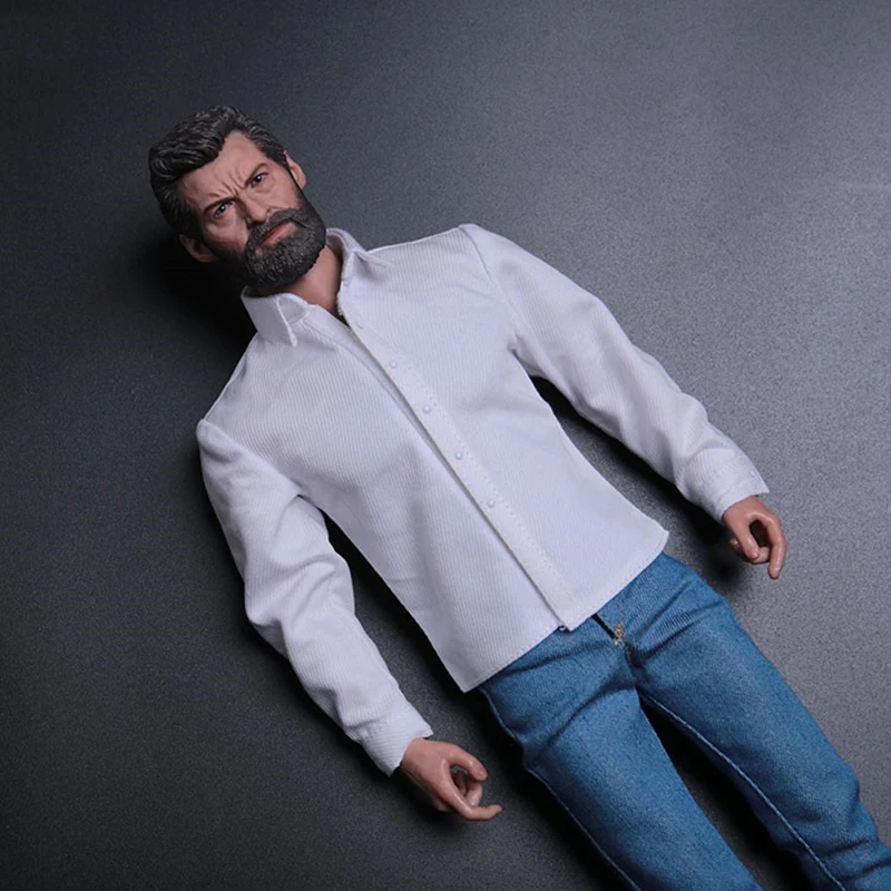 Игрушка в масштабе 1/6 Мужская одежда для мальчиков классическая белая рубашка