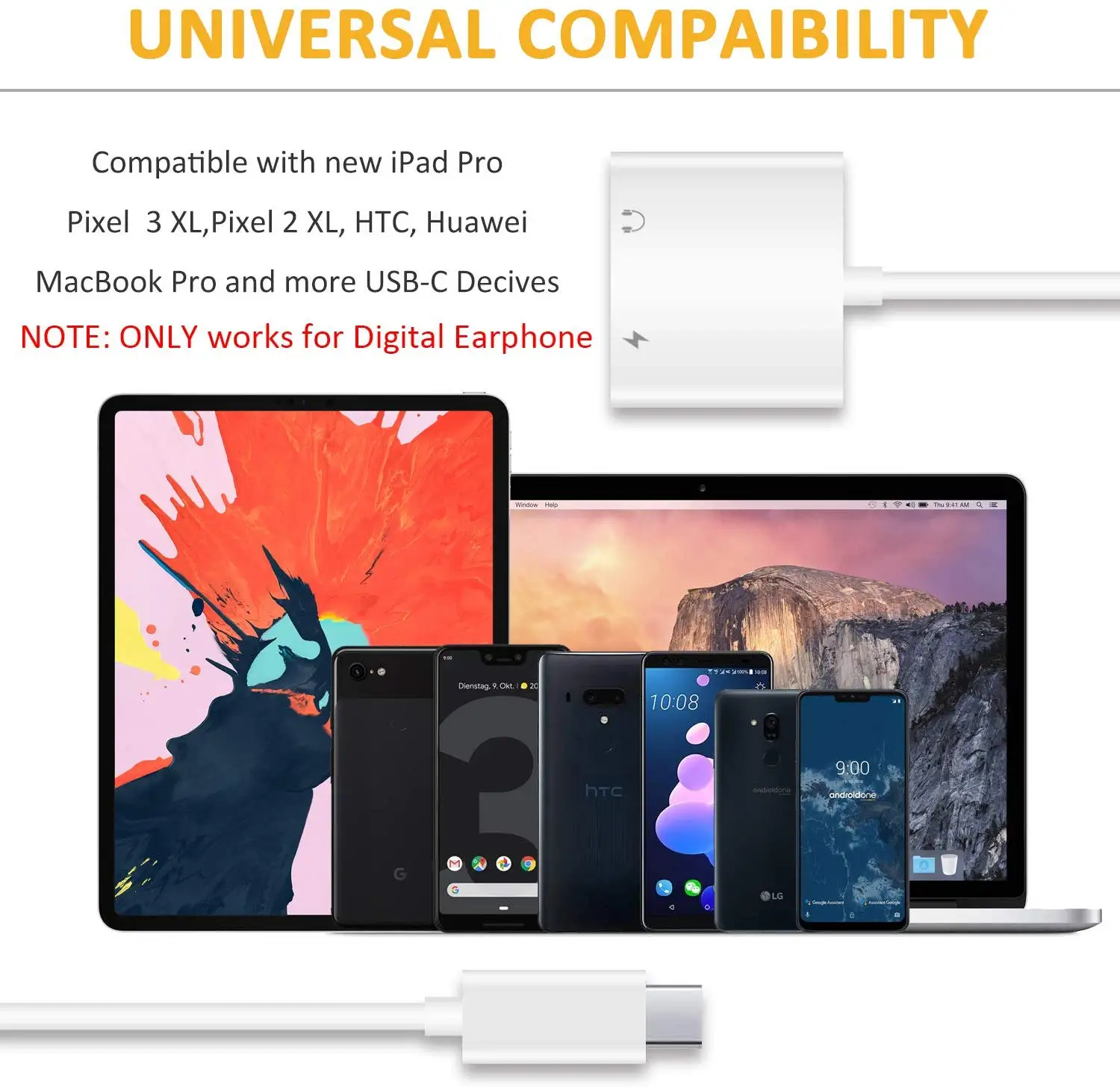 Cherie двойной тип C разъем для зарядки USB C наушники адаптер для samsung Xiaomi huawei Oneplus аудио сплиттер наушники Auriculares