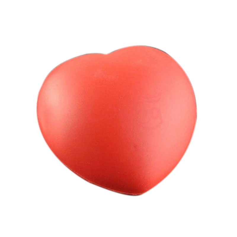 

1pc Cute Elastic Rubber Stress Relief Ball Heart Shaped Stress Soft Foam Ball
