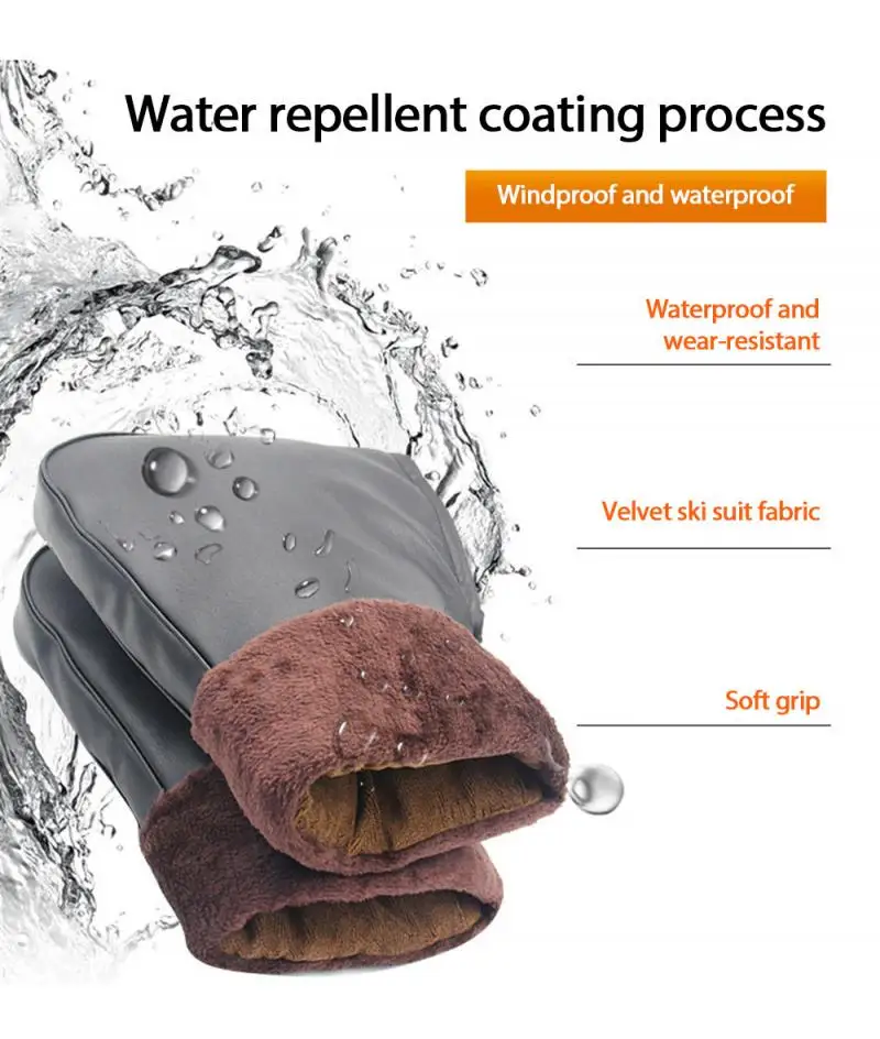 

12v motorcycle handle detachable muff bar electric heating hot keeping gloves for winter scooters Heated Gloves