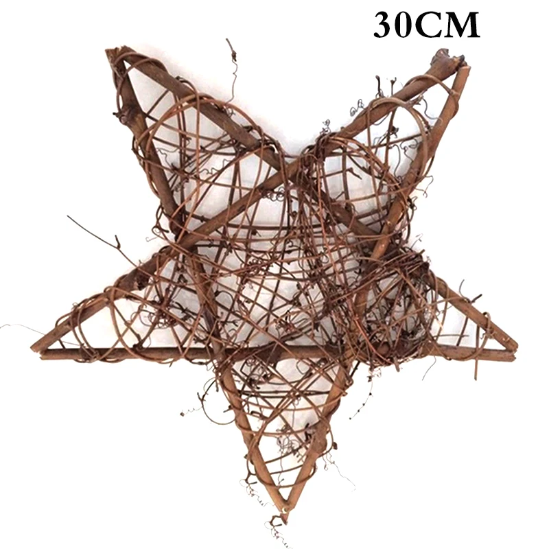 30CM Star Sepak Takraw DIY Rattan Ball Christmas Birthday Party&Home Wedding Party Ornaments Decoration Supplies Kids Gifts - Цвет: 30CM