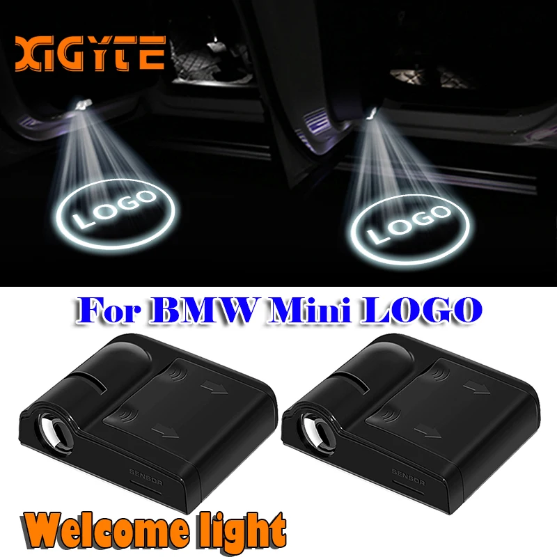 2 шт. Универсальный беспроводной Автомобильный Дверной светильник с логотипом