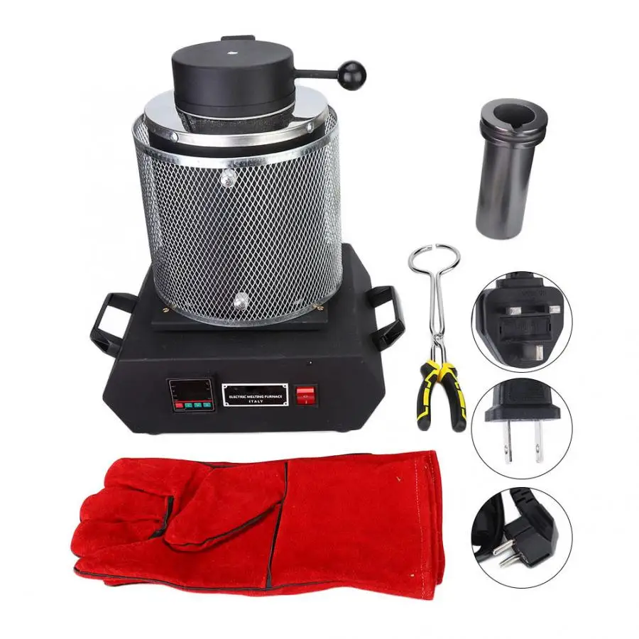 Профессиональная 2 кг электрическая плавильная печь термостойкая Золотая