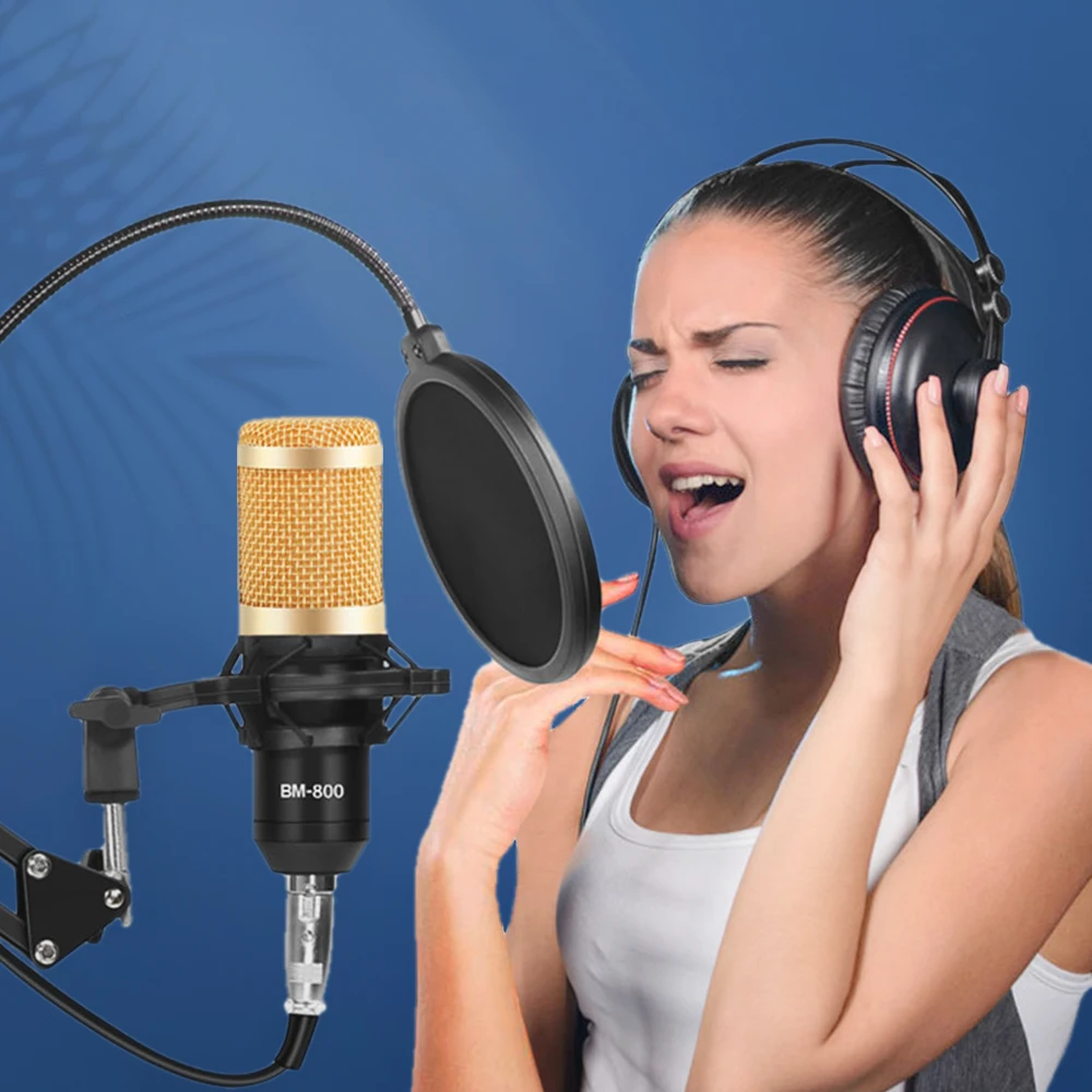 микрофон bm 800 condenser microphone studio recording kits bm800 karaoke microphone for computer bm 800 mic st