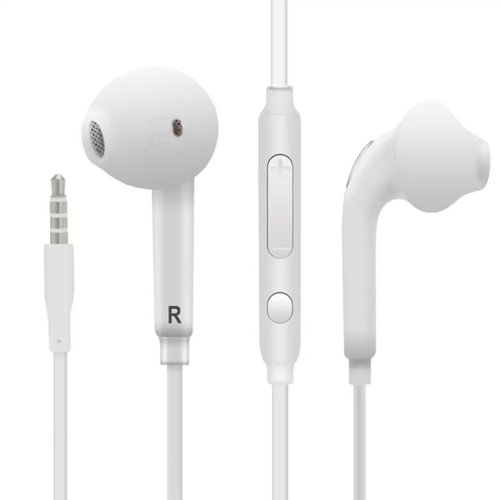 

In-Ear Wired Stereo Earphone Volume Control Headphone with Mic for Samsung I9220
