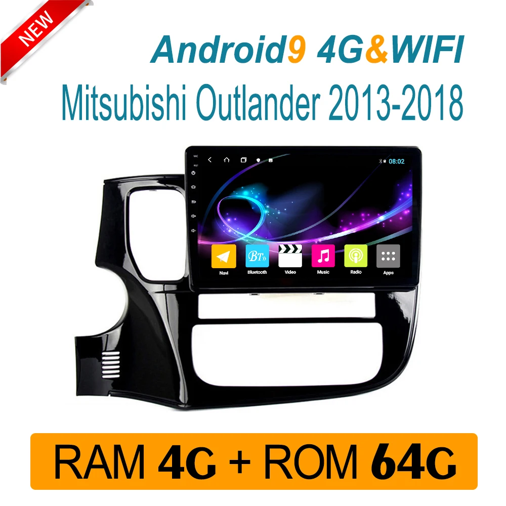 Автомобильный DVD плеер для Mitsubishi outlander 2013 2018 аудио Радио стерео RAM4G ROM64G dsp carplay 4G WIFI 1