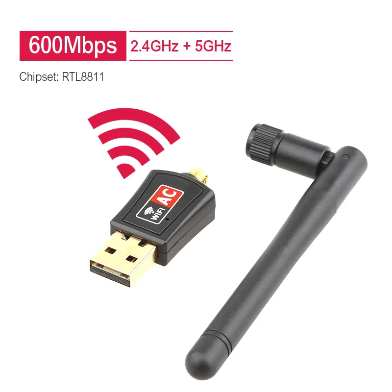 600 Мбит/с USB2.0 Вай Фай Адаптер 2 4 г и 5G Ethernet Realtek RTL88CU сети Lan Wifi адаптер переменного