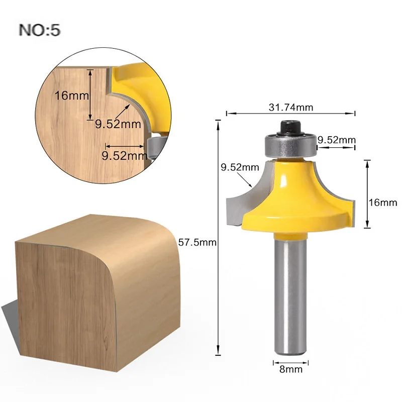 6 35 мм 12 7 прямой хвостовик быстроходный деревообрабатывающий фрезерный станок
