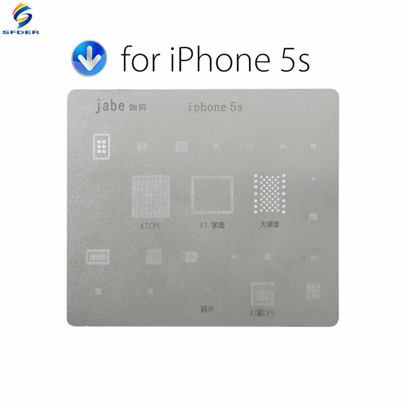 15PCS Motherboard IC Chip Ball Soldering Net Steel Plate For IPhone 4 4S 5 5S 5C SE 6 6P 6S 6SP 7 7P 8 8P X CPU Repair Tools | Инструменты