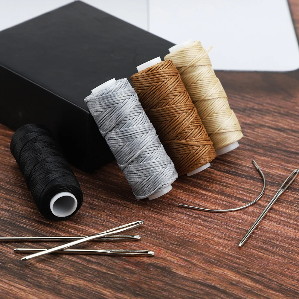

28PCS Leather Sewing Kit Large-Eye Stitching Needles, Waxed Thread, Leather Sewing Tool DIY Leather Craft Beginner's guide tool