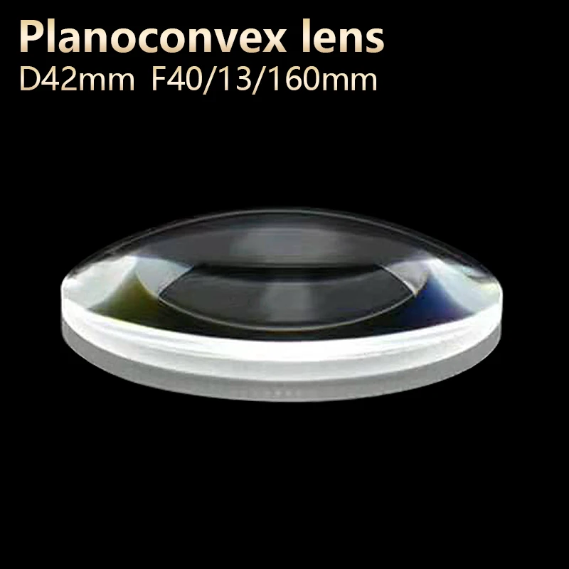 

Plano convex lenses galss Optical lens DIY Telescope Microscope eyepiece spotlight D42mm F160mm Customizable