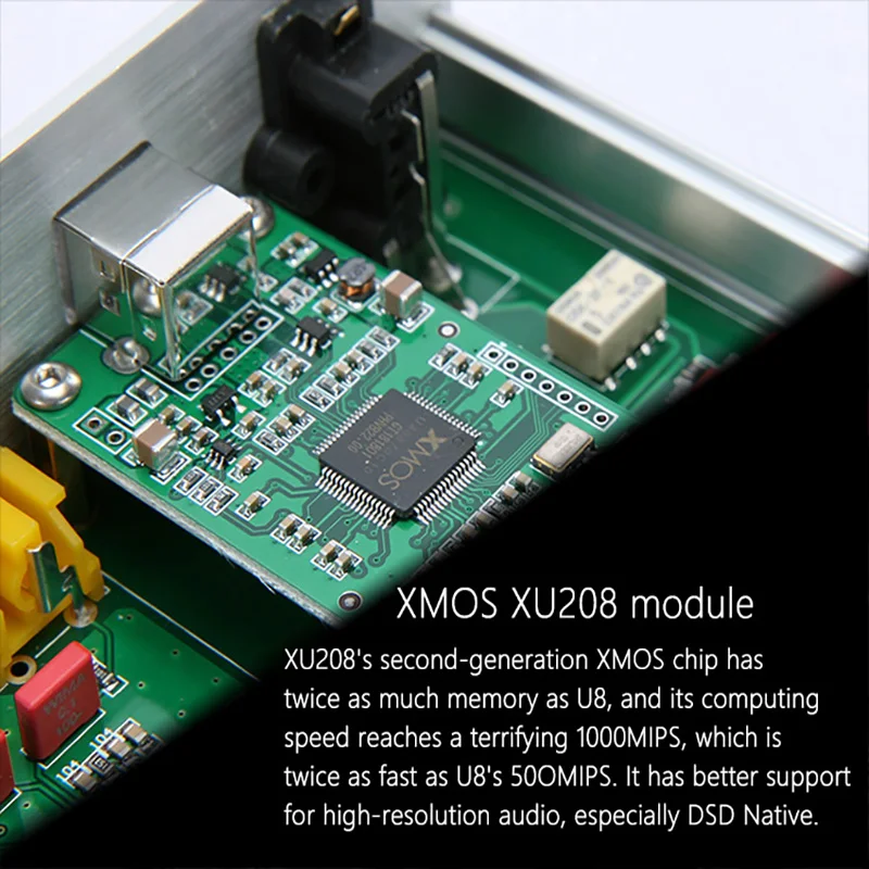 Аудио декодер BRZHIFI ES9038Q2M DAC XMOS XU208 PCM384KHZ 32Bit DSD256 HiFi Stereo COAX RCA USB