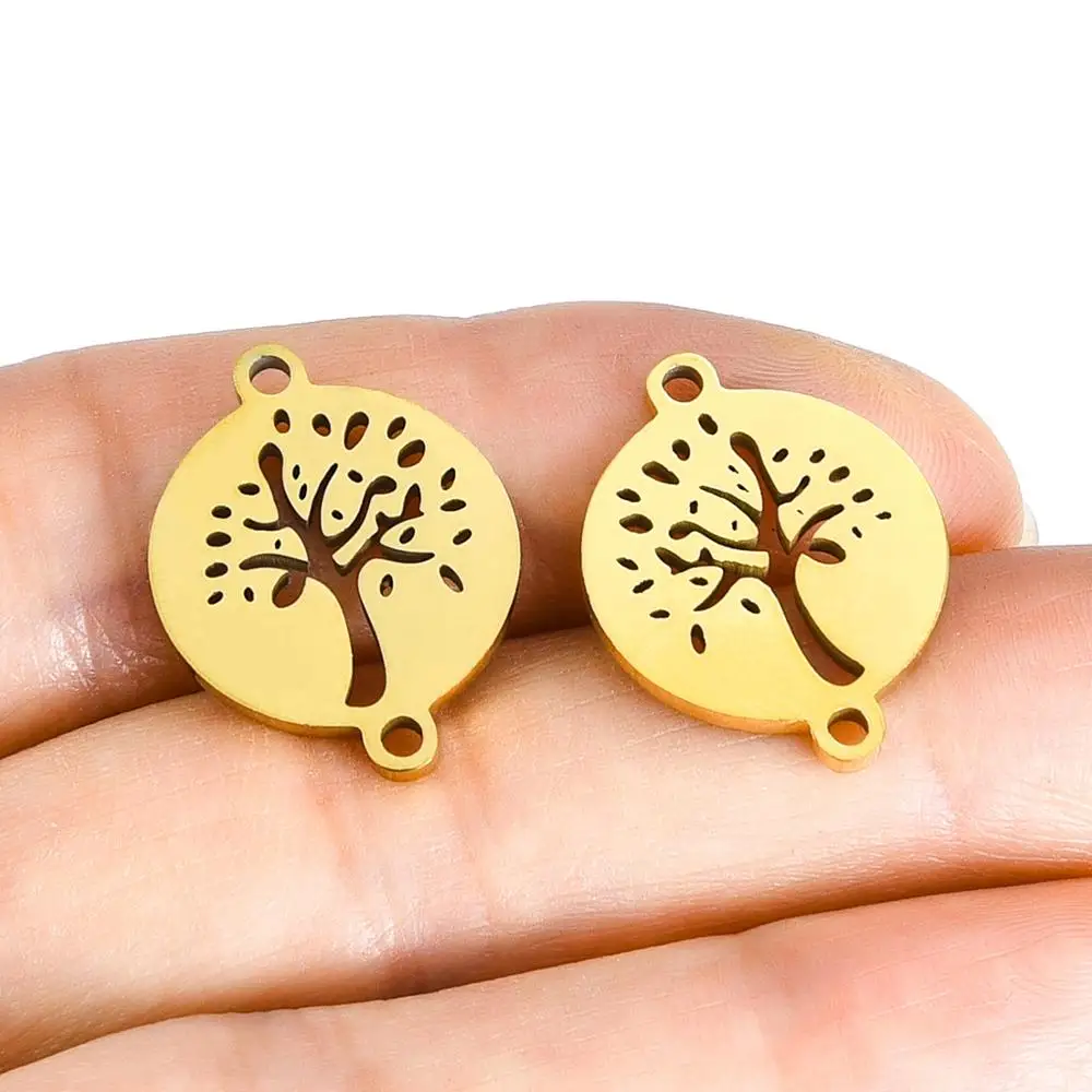 10 шт./лот золотые подвески из нержавеющей стали подходят для браслета коннектора